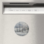 Winterlandschaft (von Paul Gaugin) Magnet (In Situ (Geschirrspüler))