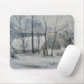 Winterlandschaft (von Paul Gaugin) Mousepad (Mit Mouse)