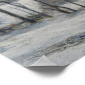 Winterlandschaft (von Paul Gaugin) Poster (Ecke)