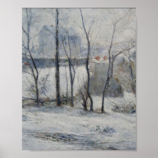 Winterlandschaft (von Paul Gaugin) Poster (Vorne)