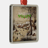 Winterlandschaft von Pieter Bruegel the Elder, Ornament Aus Metall (Rechts)