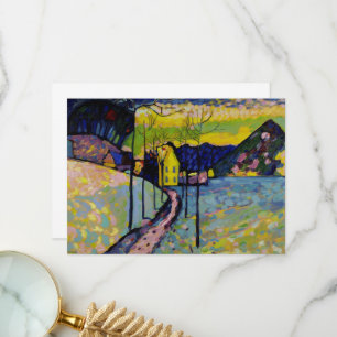 Winterlandschaft von Wassily Kandinsky Dankeskarte