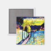Winterlandschaft von Wassily Kandinsky Magnet (Vorderseite/Rückseite)
