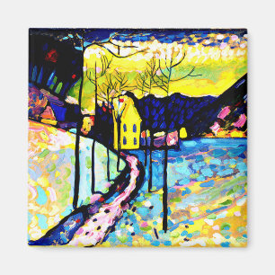 Winterlandschaft von Wassily Kandinsky Magnet