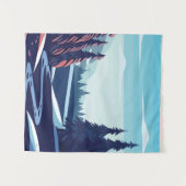 Winterlandschaft Wandteppich (Vorderseite (Horizontal))