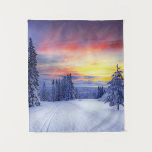Winterlandschaft Wandteppich