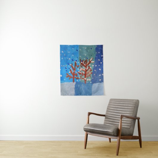 Winterlandschaft Wandteppich (Beispiel)