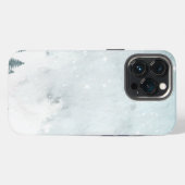 Winterlandschaft Wasserfarbe iPhone Hülle (Rückseite (Horizontal))