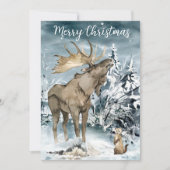 Winterlandschaft Wasserfarbe Moschee Weihnachten P (Vorderseite)