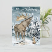 Winterlandschaft Wasserfarbe Moschee Weihnachten P (Stehend Vorderseite)