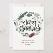 Winterlandschaft | Weihnachten im Wasserfarbenfros (Vorderseite)