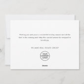 Winterlandschaft Weihnachten Pine Tree Corporate (Rückseite)