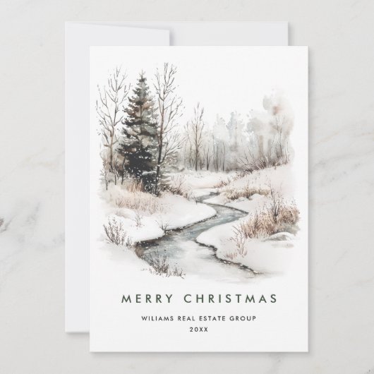 Winterlandschaft Weihnachten Pine Tree Corporate (Vorderseite)