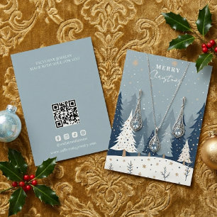 Winterlandschaft Weihnachts Schmuck Display TM26 Visitenkarte
