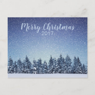 Winterlandschaft Weihnachtsfeiertag Postkarte