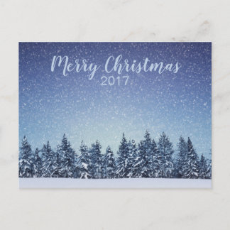 Winterlandschaft Weihnachtsfeiertag Postkarte