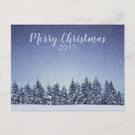 Winterlandschaft Weihnachtsfeiertag Postkarte (Vorderseite)