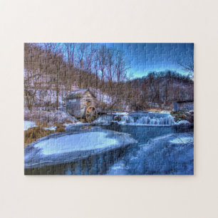 Winterlandschaft Wisconsin. Puzzle