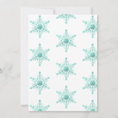 Winterlandschaft wunderbarer Geburtstag Einladung (Rückseite)