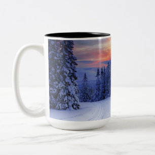 Winterlandschaft Zweifarbige Tasse