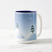 Winterlandschaft Zweifarbige Tasse (VorderseiteRechts)