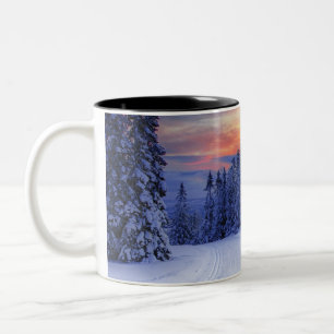 Winterlandschaft Zweifarbige Tasse