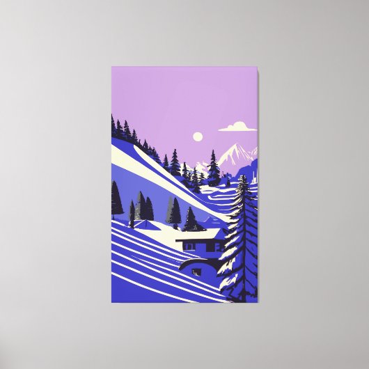 Winterlandschaften Leinwanddruck (Vorderseite)