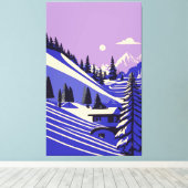 Winterlandschaften Leinwanddruck (Insitu (Holzboden))