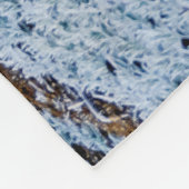 Winterlandschaften mit Hoarfrost - Fleecedecke (Ecke)