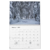 Winterlandschaften von der Schweiz Kalender (Feb 2027)