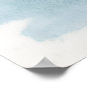 Winterlandschaftsdarstellung in Aquarellfarben Poster (Ecke)