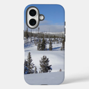 Winterlandschaftsfotografie im Yellowstone iPhone 16 Hülle