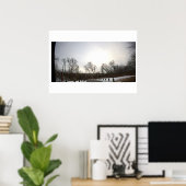 Winterlandschaftsfotoplakat Poster (Heimbüro)