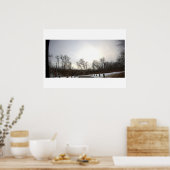 Winterlandschaftsfotoplakat Poster (Küche)