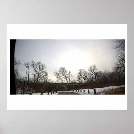Winterlandschaftsfotoplakat Poster (Vorne)