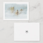 Winterlandschaftskarte Mitteilungskarte (Vorne/Hinten)