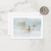 Winterlandschaftskarte Mitteilungskarte (Vorderseite/Rückseite Beispiel)