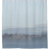 Winterlandschaftsmorgen an der Landschaft mit Duschvorhang (Vorderseite)