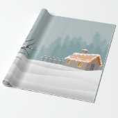 Winterlandschaftspapier Geschenkpapier (Ungerollt)
