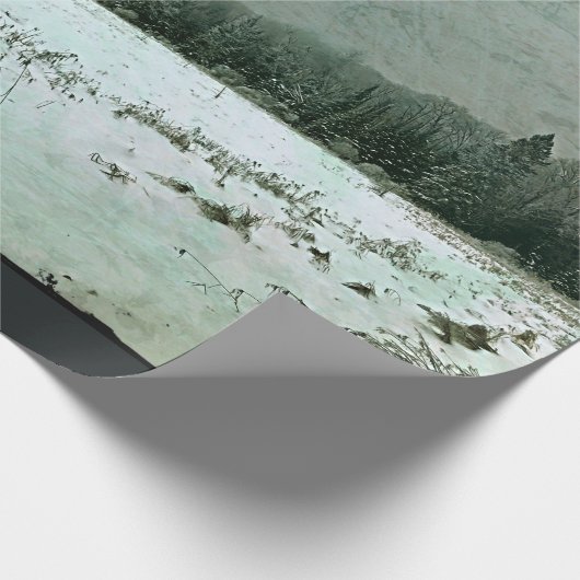 Winterlandschaftspapier Geschenkpapier (Ecke)