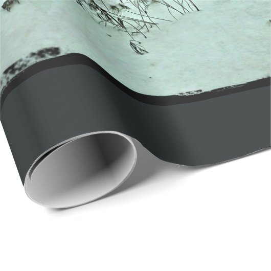 Winterlandschaftspapier Geschenkpapier (Rolleneckpunkt)
