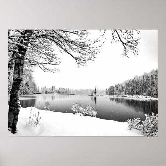 Winterlandschaftsplakat Poster (Vorne)