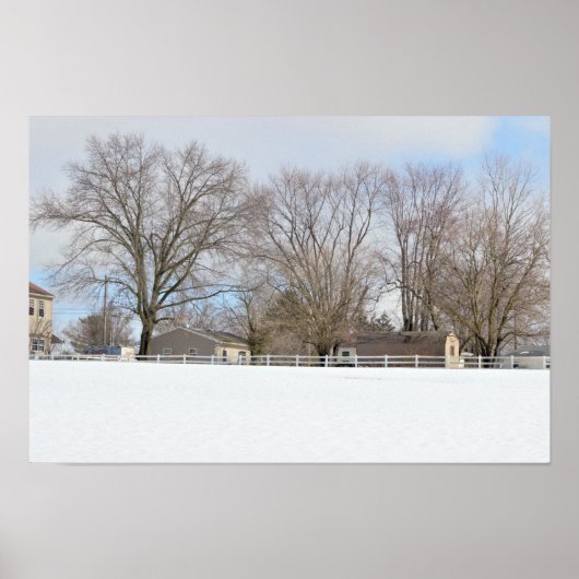 Winterlandschaftsposter Poster (Vorne)