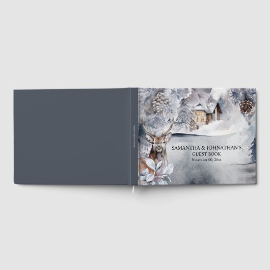 Winterlandschrei-Waldhütte Gästebuch (Voll)