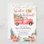 Winterlandwald - Einladung zum Geburtstag (Vorderseite)