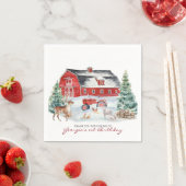 Winterlandwirt | Birthday Party Serviette (Beispiel)