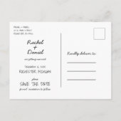 Winterlaternen Ankündigungspostkarte (Rückseite)