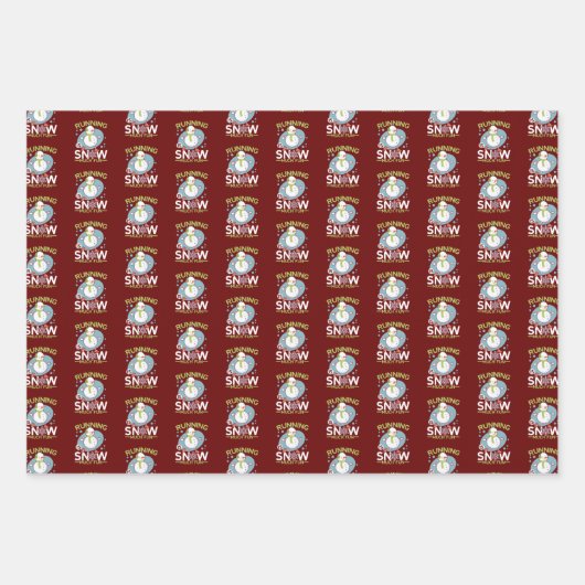 Winterläufer - Das Laufen macht Spaß Geschenkpapier Set (Vorderseite 2)