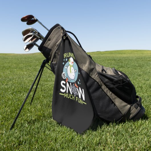 Winterläufer - Das Laufen macht Spaß Golfhandtuch (Gras)