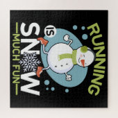 Winterläufer - Das Laufen macht Spaß Puzzle (Horizontal)